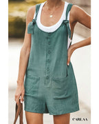Green Dungaree Romper