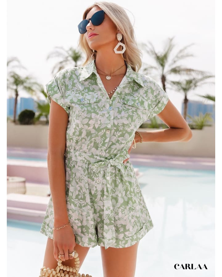 Combishort Verte Florale