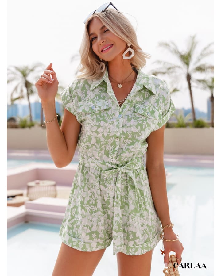 Combishort Verte Florale