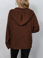 Cardigan pour dames avec bonnet