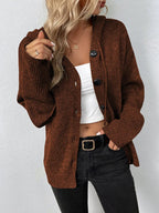 Cardigan pour dames avec bonnet