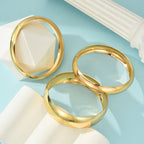Ensemble de trois bracelets géométriques