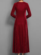 Robe longue de soirée pour femme de style classique