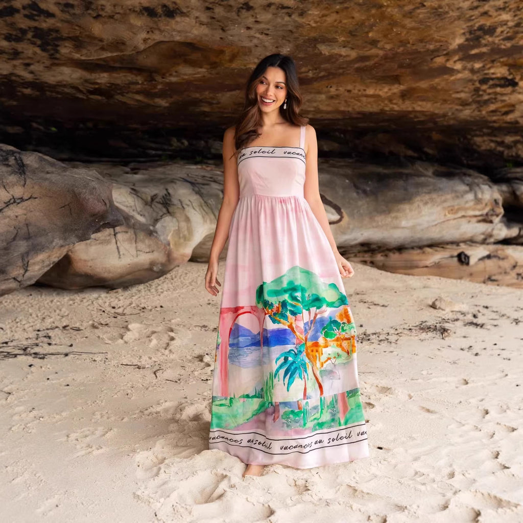 Robe Fluide Lin Bohème – Coupes Midi Chic