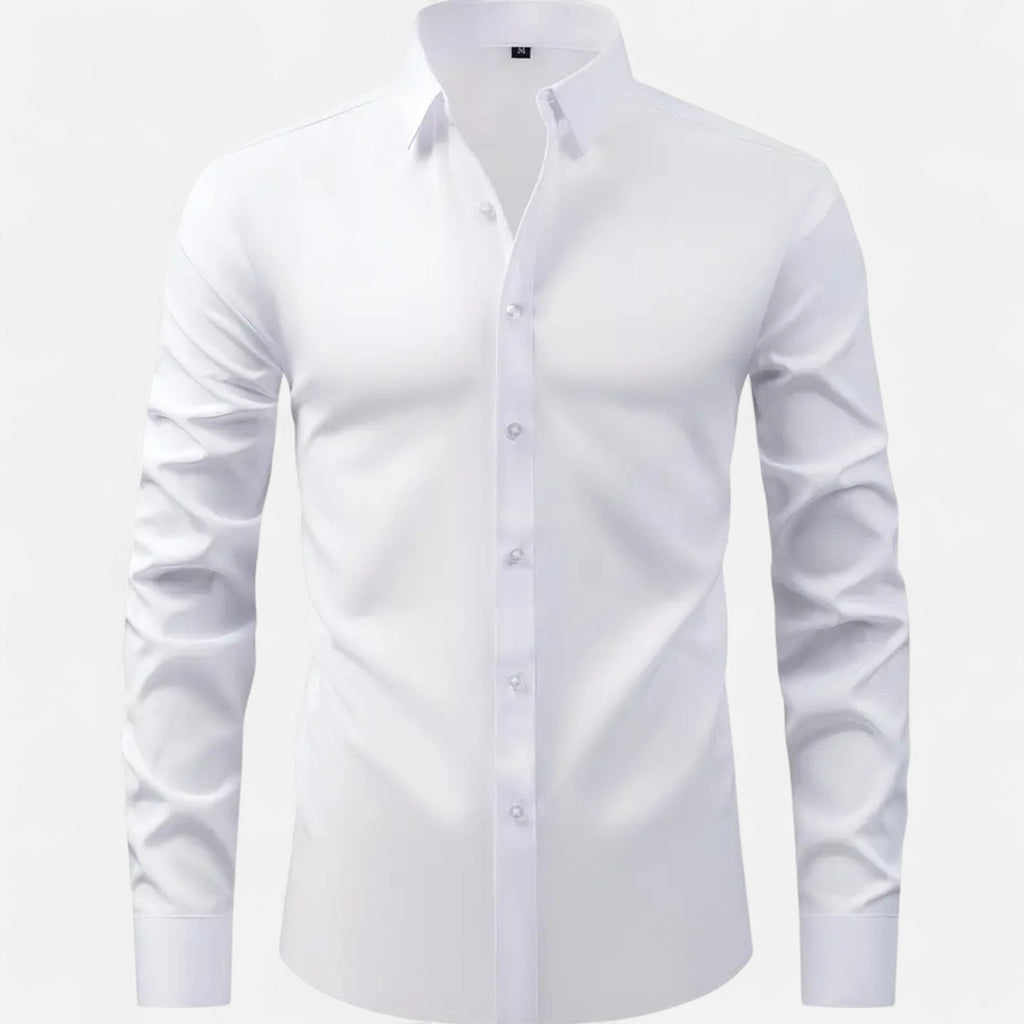 Men's Slim Fit Stretch Long Sleeve Shirt
