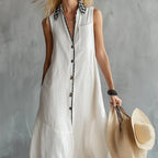 Flowy polyester dress