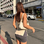 Haut bustier à fente latérale
