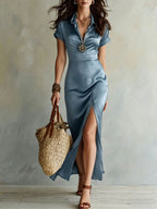 Robe longue élégante et sophistiquée