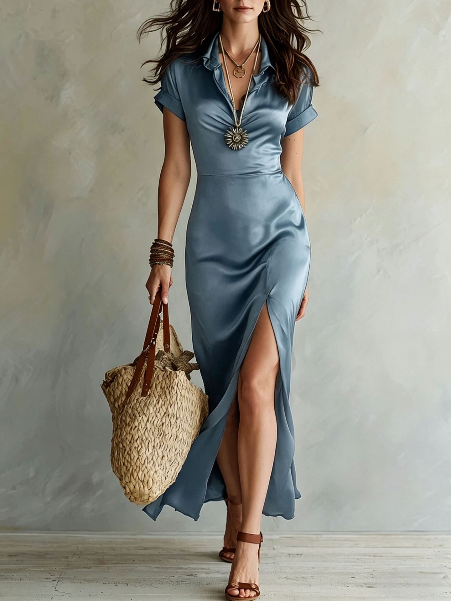 Robe longue élégante et sophistiquée