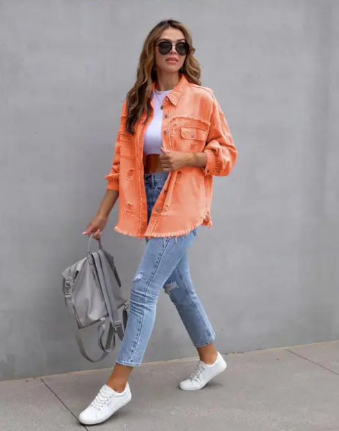 Veste en jean pour l'automne