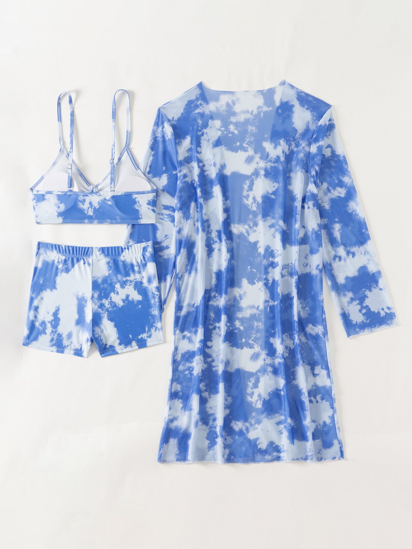 Colette — Ensemble trois pièces bleu