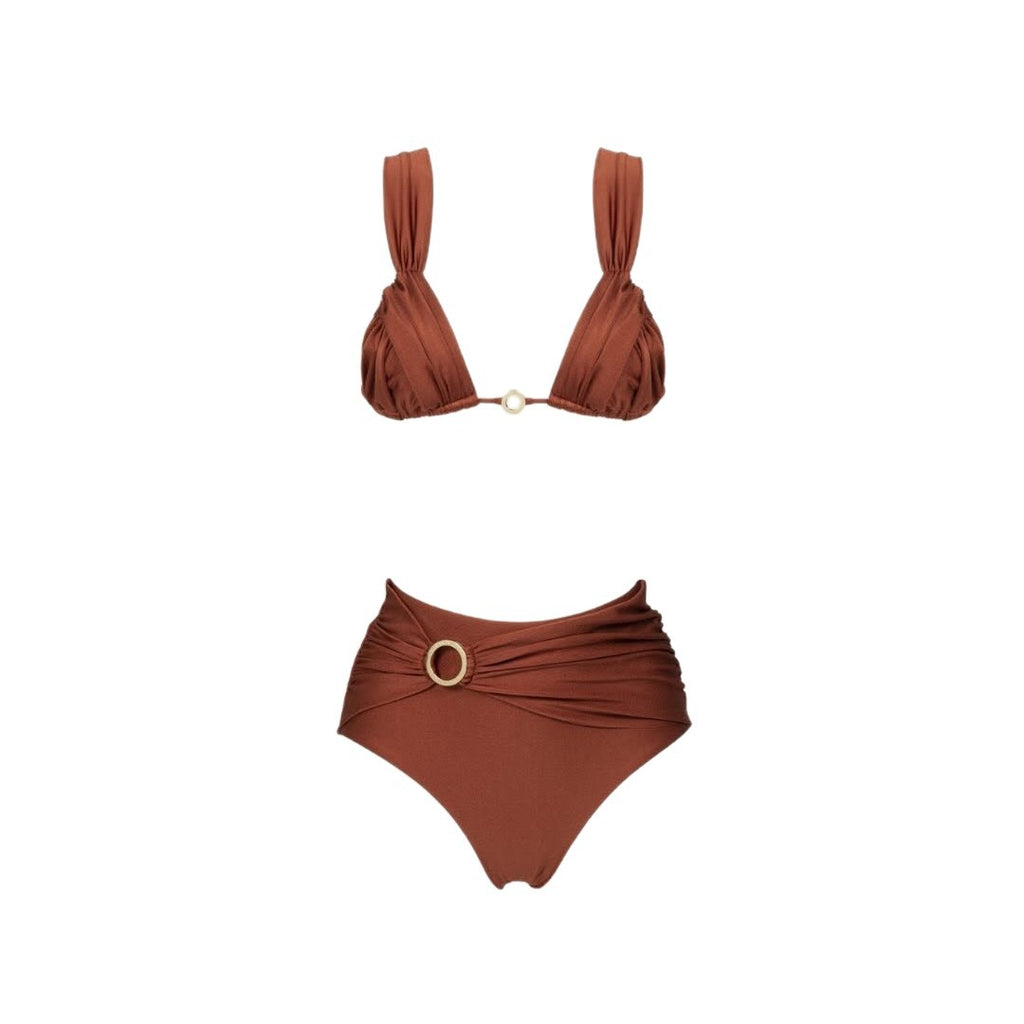 Roxane — Bikini deux-pièces marron