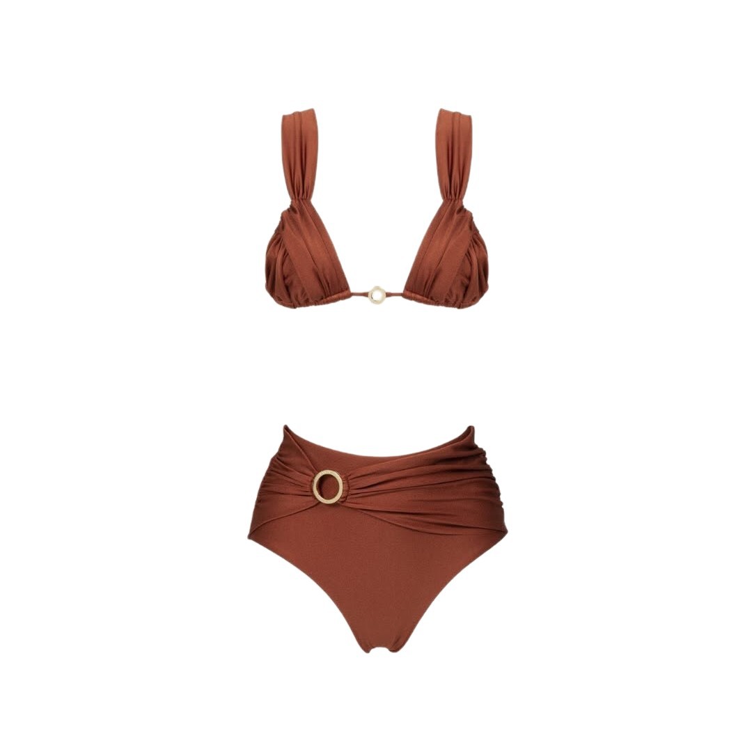 Roxane — Bikini deux-pièces marron