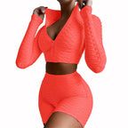 Ensemble de sport haut manches longues et short