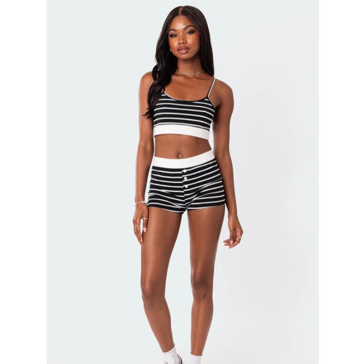 Ensemble deux pièces Camisole et short motif animalier