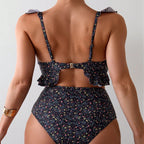 Jeanette — Maillot de bain dos nu à motif floral