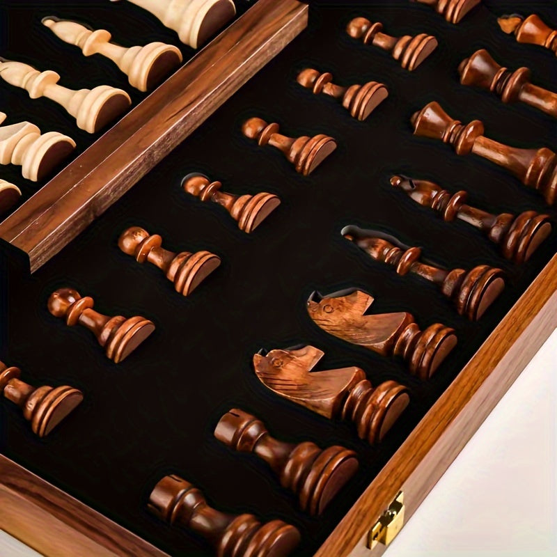 Jeu d'échecs en bois - idéal pour la compétition