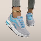 Women's Graphic Print Wedge Sneakers - Premium Casual Shoes