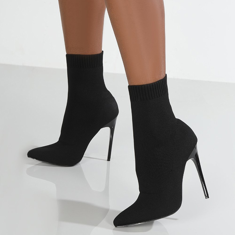Talon chaussette maille stretch stiletto - Chic&Shines
