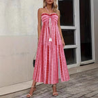 Robe tube fendue à motifs géométriques et laçage