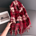 WarmElegance - Echarpe d'automne et d'hiver de créateur en cachemire doux à l'aspect pashmina