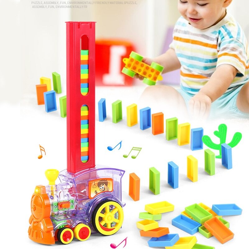 Brick Layer - Montessori Domino Train Toy