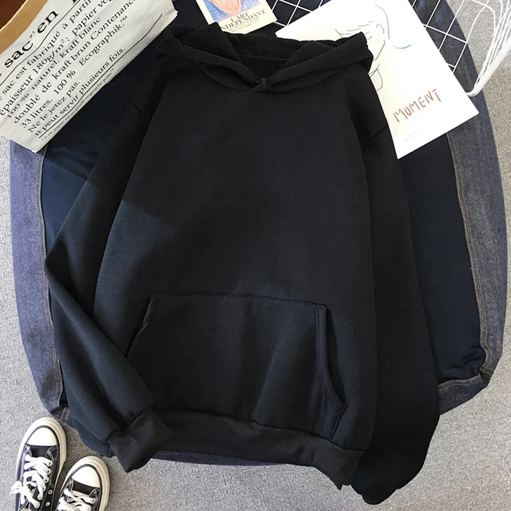 Sweat à capuche femme - Coupe oversize - Polaire - Poche kangourou - Bordures côtelées - Style décontracté