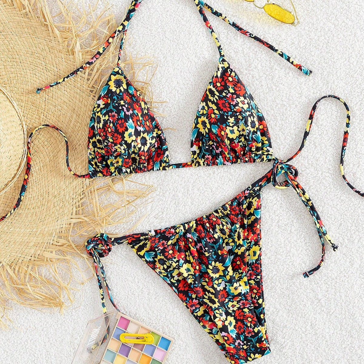 Tiphaine — Lace-up one-piece swimsuit