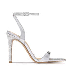 Escarpins à bout ouvert ornés de strass - Chic&Shines