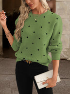 Pull à pois Zara : décontracté et élégant pour femme en automne et en hiver