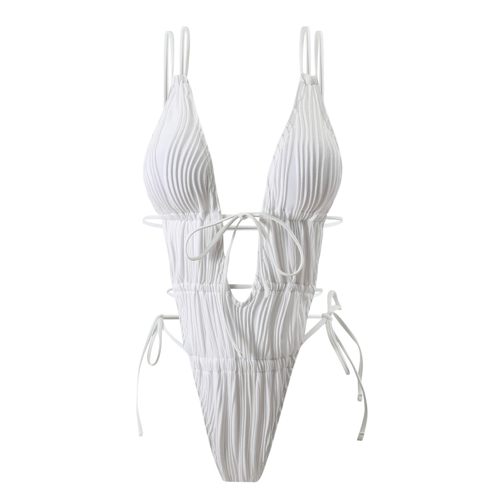 Eulalie — Maillot une pièce abricot