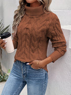 Tessa | Comfortable women's turtleneck sweater | Warm sweater