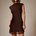 Mini-robe de soirée à taille haute — Élégance minimaliste