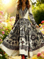 Robe florale effet 3D — Élégance casual