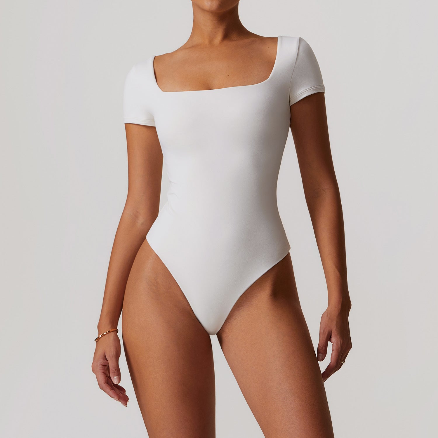 Combinaison de yoga taille brossée, respirante et fluide