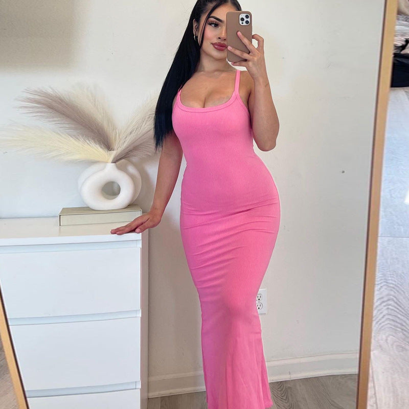 Maxi halter wrap dress