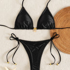 Auriane — Maillot de bain à volants noir