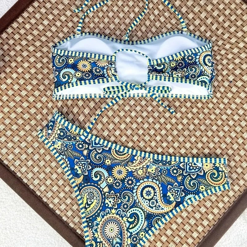 Zoé — Maillot de bain à bretelles à motif floral