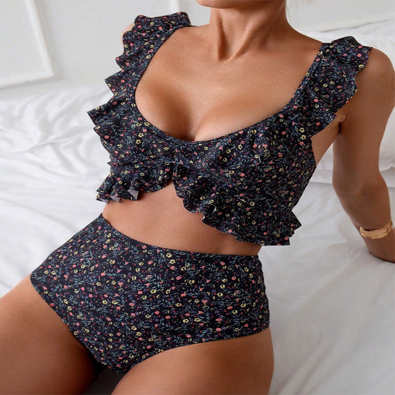 Jeanette — Maillot de bain dos nu à motif floral