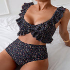 Jeanette — Maillot de bain dos nu à motif floral