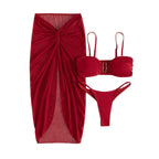 Maillot De Bain Bikini Et Sa Jupe Fendue