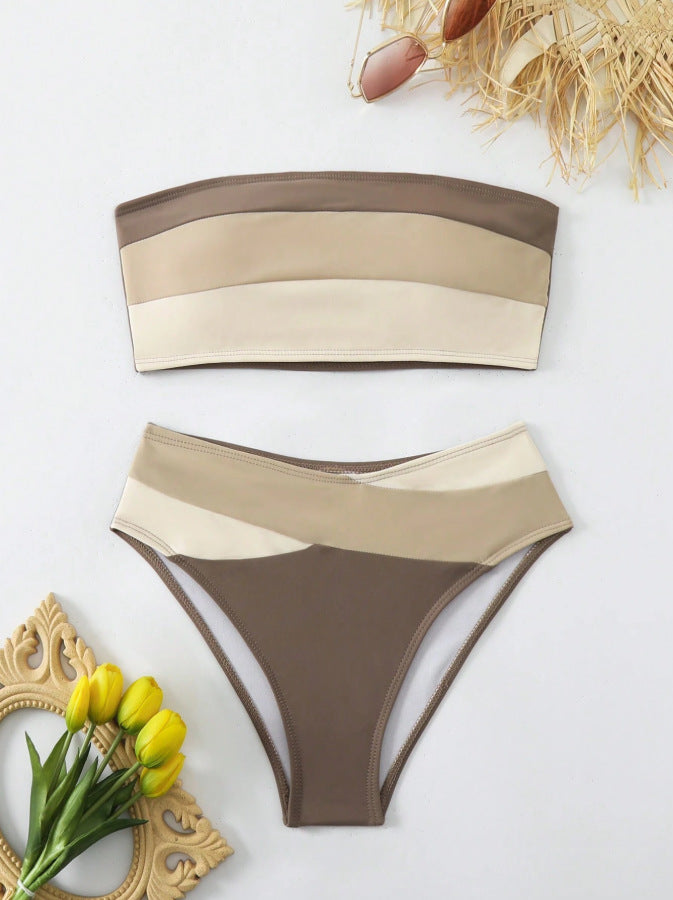 Celine — Colour-block two-piece bikini
