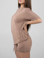 Ensemble de détente en coton – Chemise et short