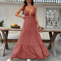 Robe Longue Décollété Profond — Allure Vacances