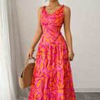 Robe Midi Imprimé Fleuri — Élégance Intemporelle