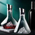 Carafe à vin en cristal avec aérateur