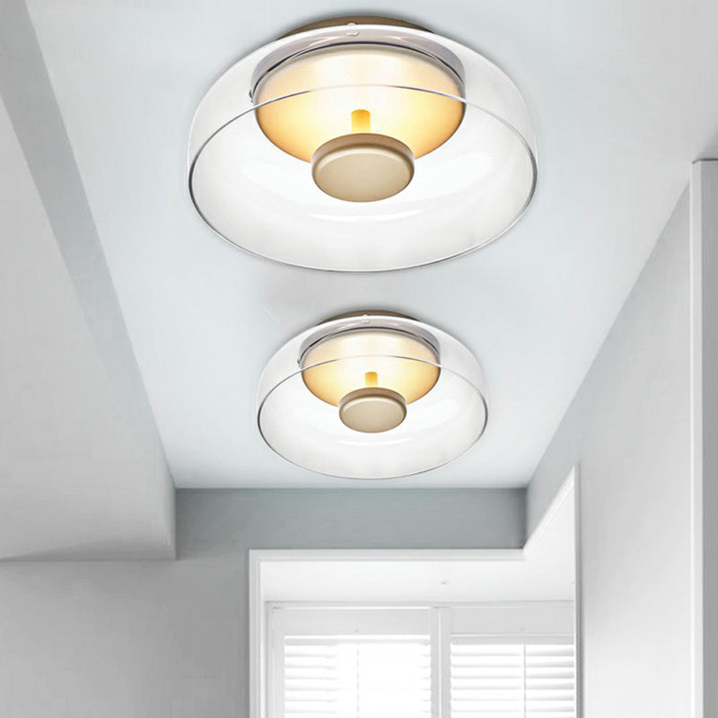 Elegant glass LED ceiling light