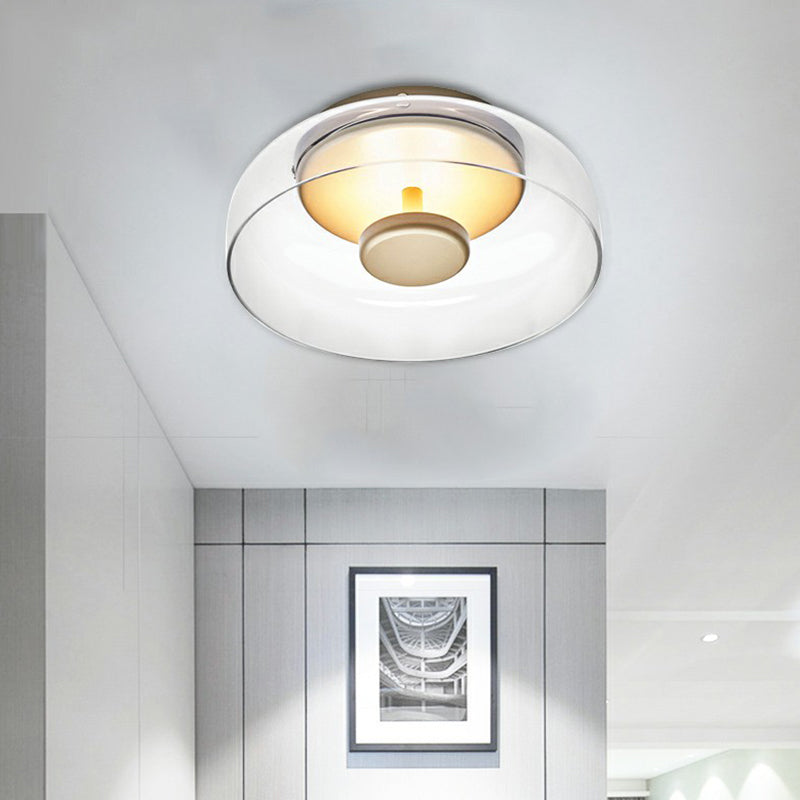 Elegant glass LED ceiling light