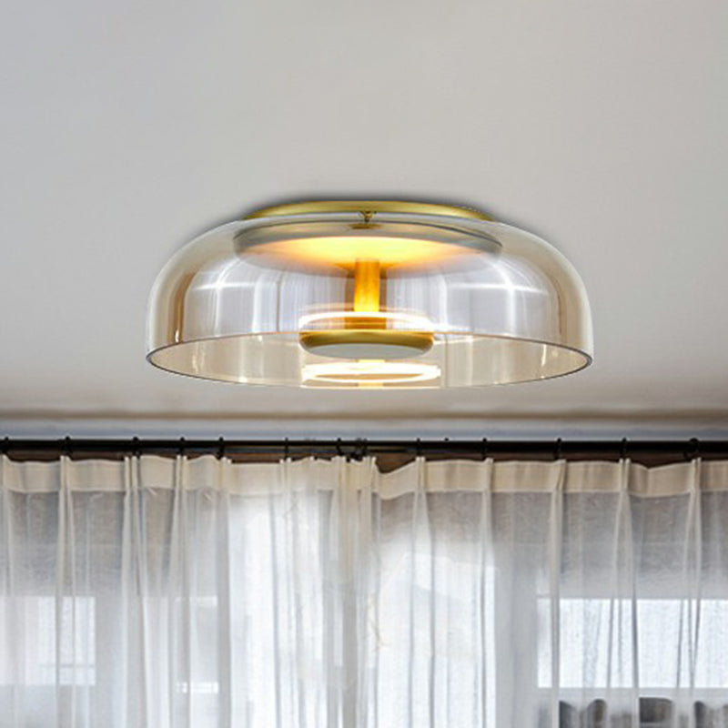 Elegant glass LED ceiling light