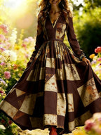 Robe florale effet 3D — Élégance casual